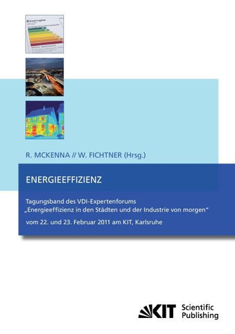 Energieeffizienz : Tagungsband des VDI-Expertenforums "Energieeffizienz in den Städten und der Industrie von morgen" ; vom 22. und 23. Februar 2011 am KIT, Karlsruhe
