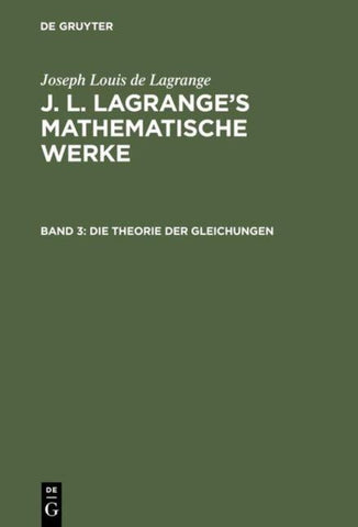 Die Theorie der Gleichungen