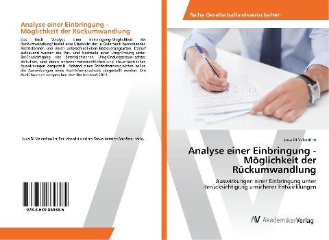 Analyse einer Einbringung - Möglichkeit der Rückumwandlung