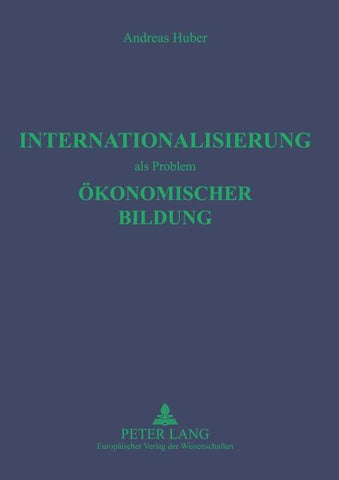 Internationalisierung als Problem ökonomischer Bildung
