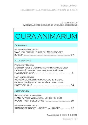 Cura Animarum (2018) 1