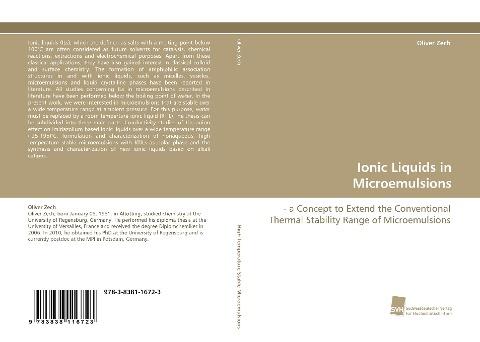 Ionic Liquids in Microemulsions