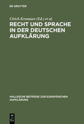 Recht und Sprache in der deutschen Aufklärung