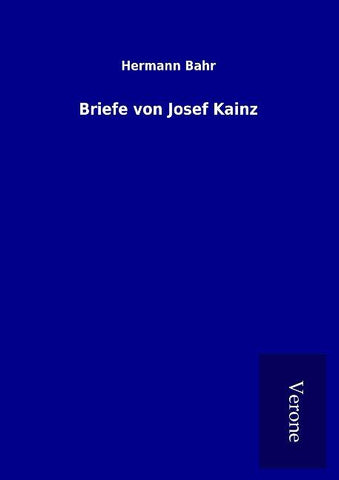 Briefe von Josef Kainz
