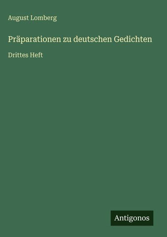 Präparationen zu deutschen Gedichten