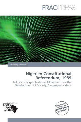 Nigerien Constitutional Referendum, 1989