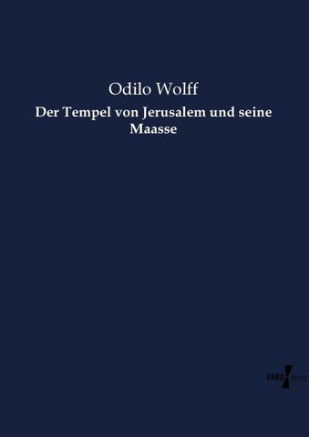 Der Tempel von Jerusalem und seine Maasse