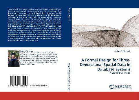 A Formal Design for Three-Dimensional Spatial Data in Database Systems