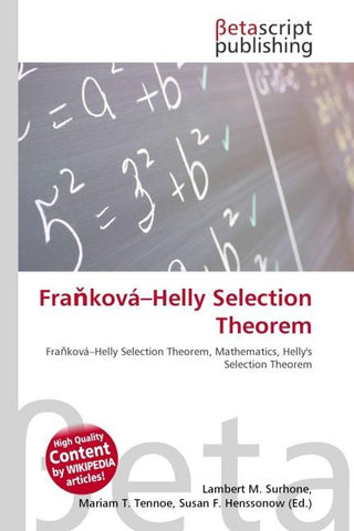 Fra¿ková-Helly Selection Theorem