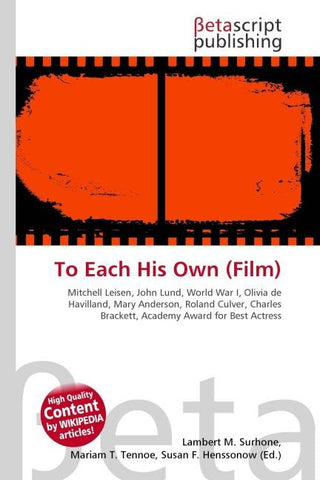 To Each His Own (Film)