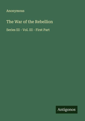 The War of the Rebellion