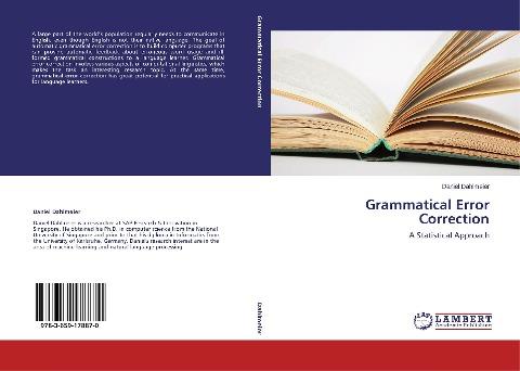 Grammatical Error Correction