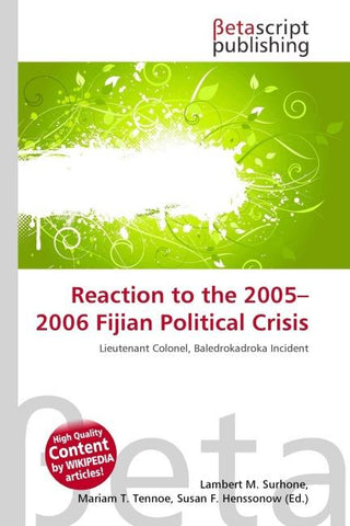 Reaction to the 2005-2006 Fijian Political Crisis