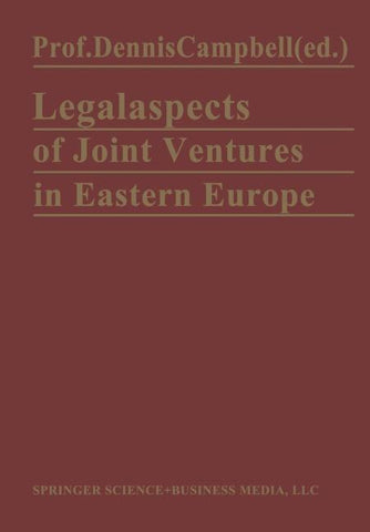 Legal Aspects of Joint Ventures in Eastern Europe