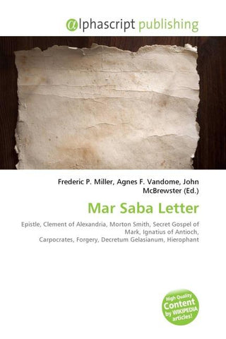 Mar Saba Letter