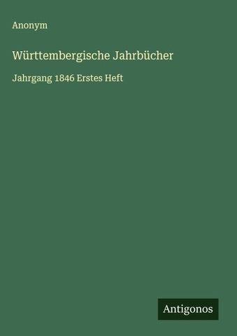 Württembergische Jahrbücher