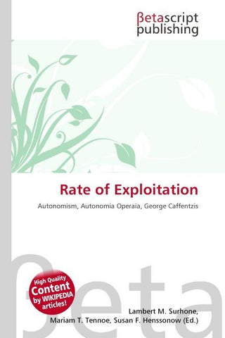 Rate of Exploitation