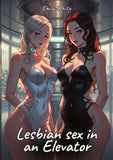 Lesbian sex in an Elevator