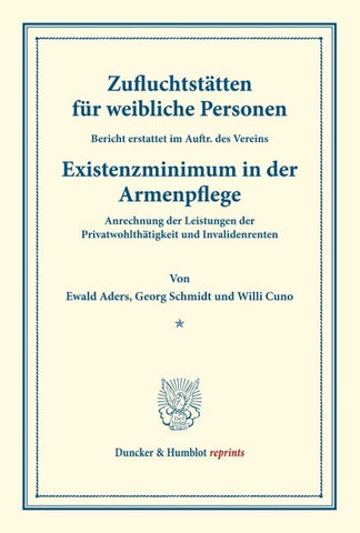 Zufluchtstätten für weibliche Personen.