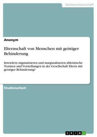 Elternschaft von Menschen mit geistiger Behinderung