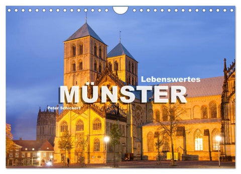 Lebenswertes Münster (Wandkalender 2026 DIN A4 quer), CALVENDO Monatskalender