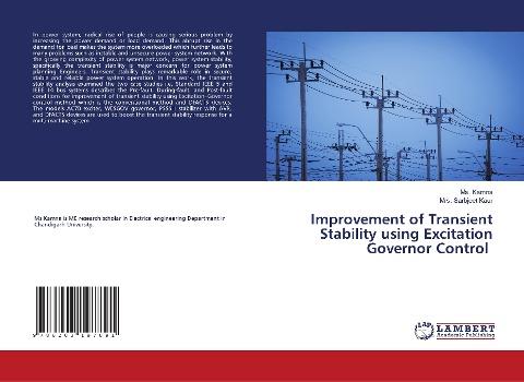 Improvement of Transient Stability using Excitation Governor Control