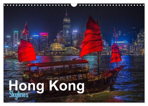 Hong Kong - Skylines (Wandkalender 2026 DIN A3 quer), CALVENDO Monatskalender