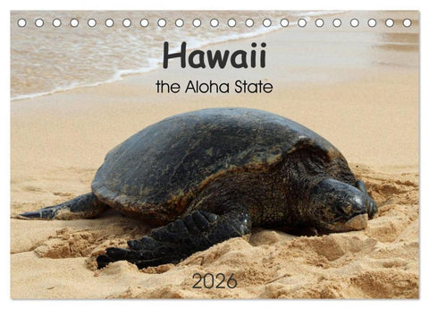 Hawaii the Aloha State (Tischkalender 2026 DIN A5 quer), CALVENDO Monatskalender