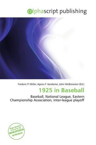 1925 in Baseball