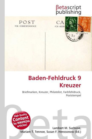 Baden-Fehldruck 9 Kreuzer