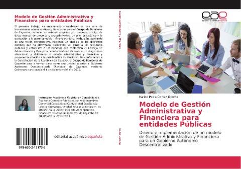 Modelo de Gestión Administrativa y Financiera para entidades Públicas