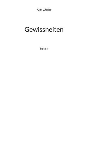 Gewissheiten