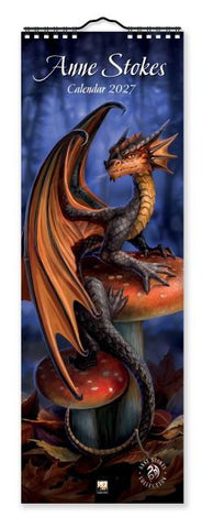 Anne Stokes – Slimline-Kalender 2027 – Original Flame Tree Publishing-Kalender Slimeline [Kalender]