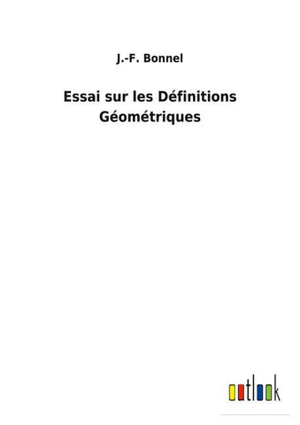 Essai sur les Définitions Géométriques
