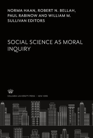 Social Science as Moral Inquiry