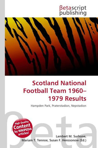 Scotland National Football Team 1960-1979 Results