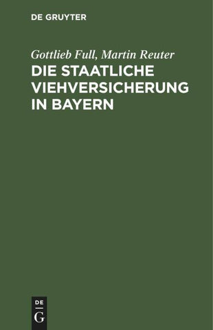 Die staatliche Viehversicherung in Bayern