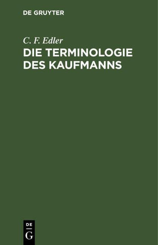 Die Terminologie des Kaufmanns