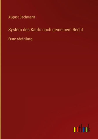 System des Kaufs nach gemeinem Recht
