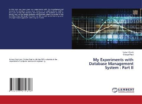 My Experiments with Database Management System : Part II