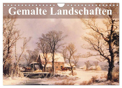 Gemalte Landschaften (Wandkalender 2026 DIN A4 quer), CALVENDO Monatskalender