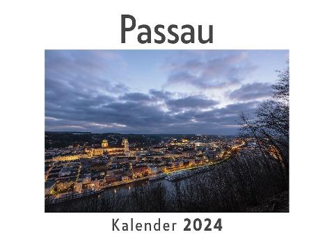 Passau (Wandkalender 2024, Kalender DIN A4 quer, Monatskalender im Querformat mit Kalendarium, Das perfekte Geschenk)