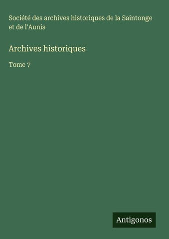 Archives historiques