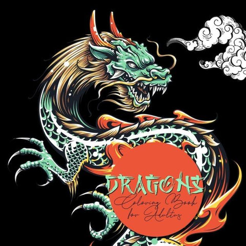 Drachen Malbuch für Erwachsene