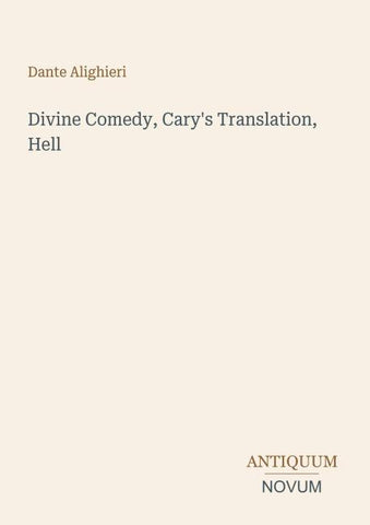 Divine Comedy, Cary's Translation, Hell