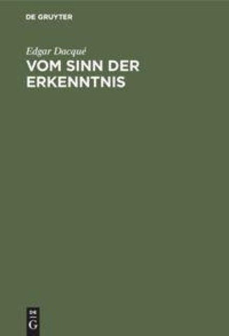 Vom Sinn der Erkenntnis