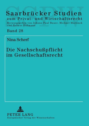Die Nachschußpflicht im Gesellschaftsrecht
