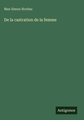 De la castration de la femme