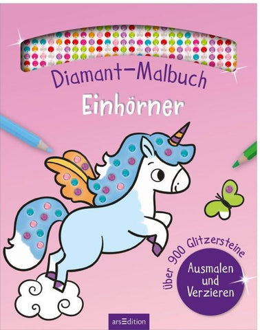 Diamant-Malbuch Einhörner