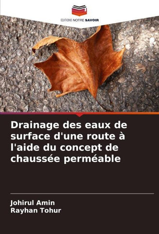 Drainage des eaux de surface d'une route à l'aide du concept de chaussée perméable